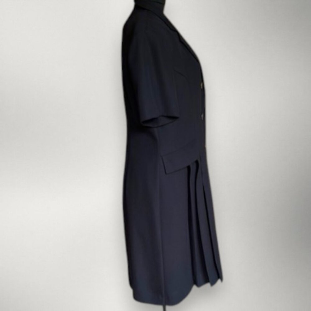 Vintage Fattaneh Bahari 2 Piece Black Blazer Dress Size 16 - Picture 6 of 15